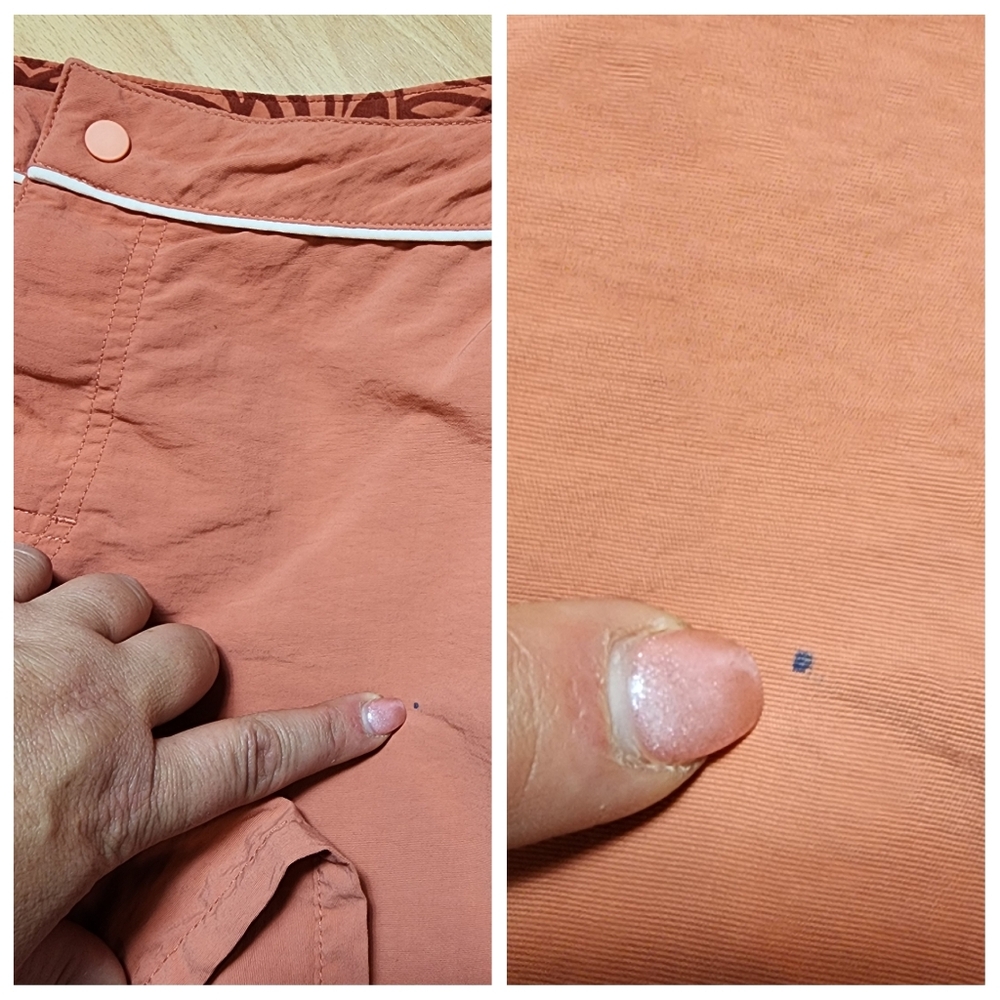 Patagonia Button Out Boardie Shorts Wrap‎ Skirt Size 6 Coral Red - Picture 10 of 16